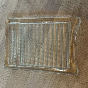 Vintage 1940's Glass Washboard "Midget Washer"